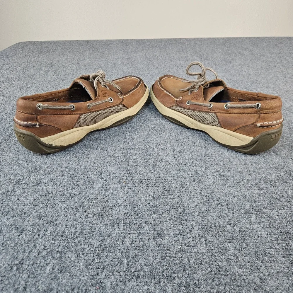 Sperry Top-Sider Mens Billfish Boat Shoes Tan Leather Mesh‎ Loafers 0799023